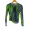 ザラ ZARA FUNKY NIGHT OUT TOP 総柄パワーネットトップス レディース JPN:M