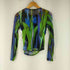 ザラ ZARA FUNKY NIGHT OUT TOP 総柄パワーネットトップス レディース JPN:M