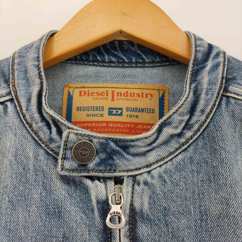 ディーゼルインダストリー Diesel Industry 2024SS グレンマーティンス D-GLORY ZIPPED JACKET ジップアップデニムジャケット メンズ JPN:M
