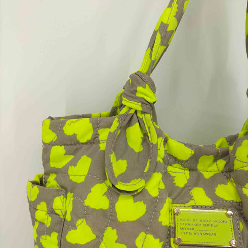 マークバイマークジェイコブス Marc by Marc Jacobs ハート柄 レオパード キルティング ハンド トート バッグ レディース