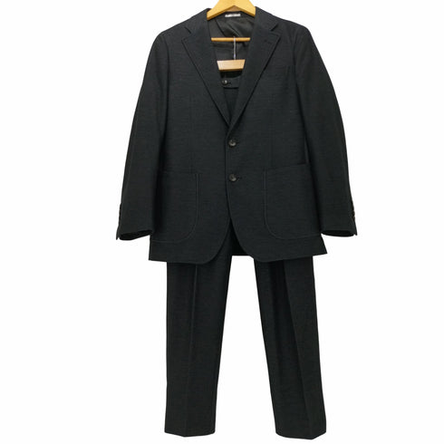 スーツセレクト SUIT SELECT CLASSICO TAPERED コットンブレンド2釦ジャケット/ネイビー×ソフトデニム/パッチポケット メンズ 170 92 80