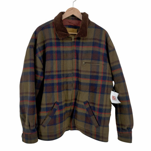 ジーエイチバス G.H.BASS OUTDOOR GEAR 襟コーデュロイ ウール混 スポーツジャケット メンズ import:L