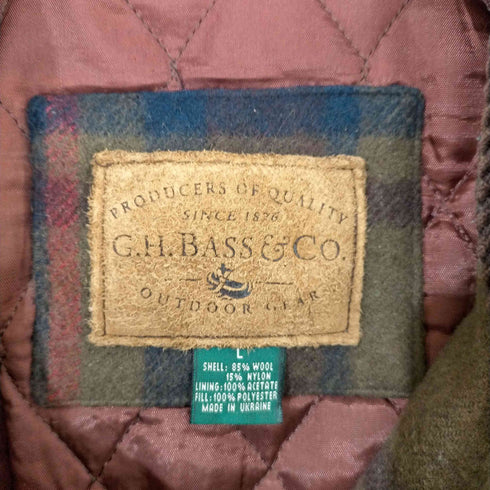 ジーエイチバス G.H.BASS OUTDOOR GEAR 襟コーデュロイ ウール混 スポーツジャケット メンズ import:L