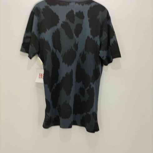 ディーゼル DIESEL 総柄 レザーロゴパッチ クルーネックTシャツ メンズ import:L