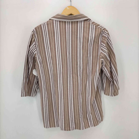 セットアップTRUSO 80S ストライプ S/S パジャマシャツ パンツ メンズ