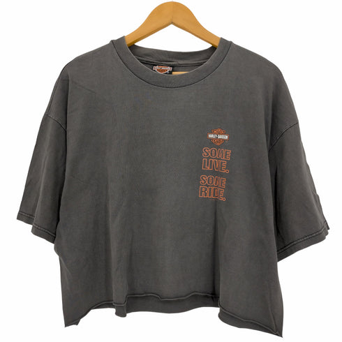 ハーレーダビッドソン HARLEY-DAVIDSON ロゴプリント リメイクTシャツ レディース import:XL