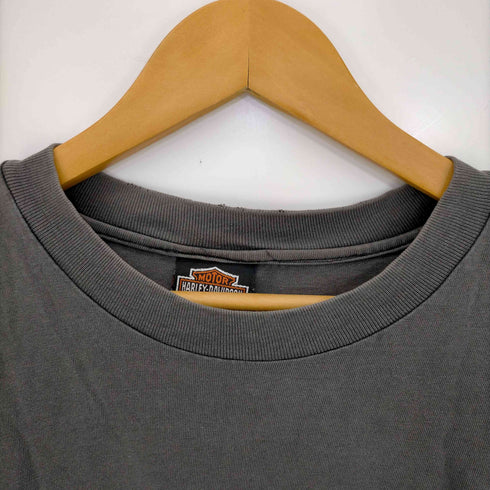 ハーレーダビッドソン HARLEY-DAVIDSON ロゴプリント リメイクTシャツ レディース import:XL