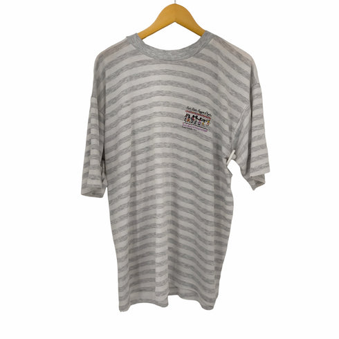 両面プリントボーダーTシャツ メンズ