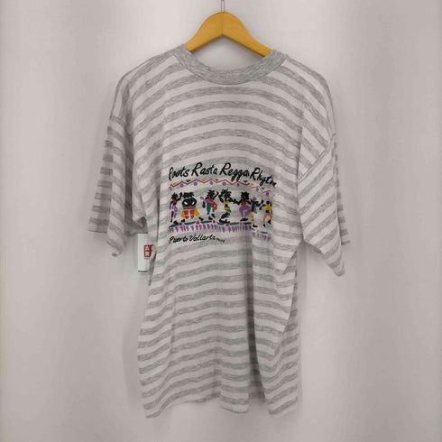 両面プリントボーダーTシャツ メンズ