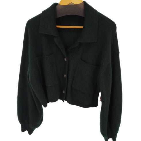 ダブルクローゼット w closet クロップドポロカーディガン レディース ONE SIZE