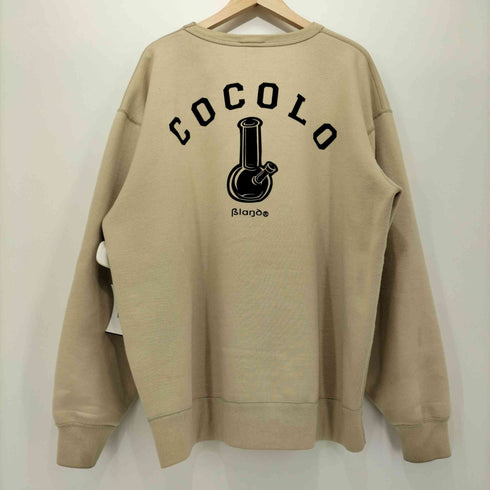 ココロブランド COCOLO BLAND CLASSICS 裏地フリース ロゴ プリント スウェット メンズ JPN:XXL