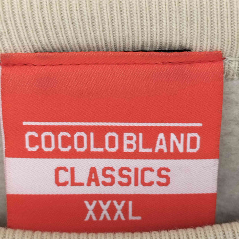 ココロブランド COCOLO BLAND CLASSICS 裏地フリース ロゴ プリント スウェット メンズ JPN:XXL