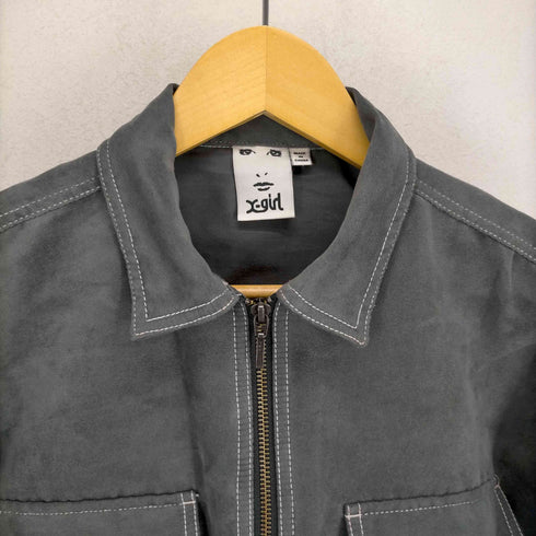 エックスガール X-girl 21SS FAUX SUEDE SHIRT レディース JPN:S