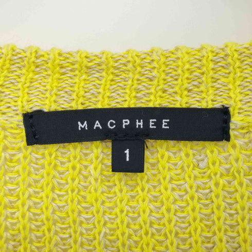 マカフィー MACPHEE リネン混 サマーニット Vネックセーター レディース JPN:1