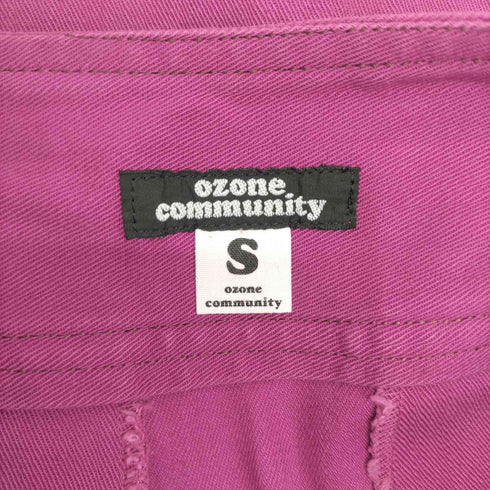オゾン コミュニティ OZONE COMMUNITY 00s サイドジップ&ボタン コットンツイルフレアスカート レディース JPN:S