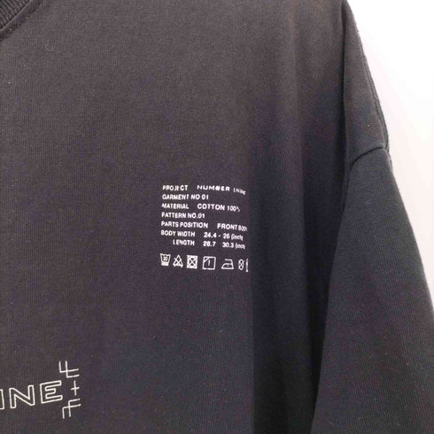 N NUMBER デジタルロゴクルーネックTシャツ メンズ 4