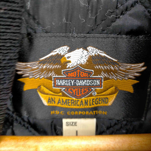 ハーレーダヴィットソン HARLEY DAVIDSON 総刺繍ベロア地スタジャン メンズ JPN:L
