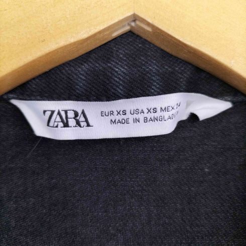 ザラ ZARA ブラックデニムオールインワン レディース XS