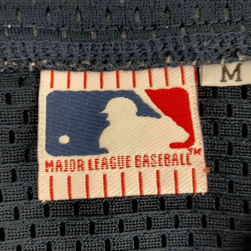 エムエルビー MLB ロゴ刺繍 メッシュ ゲームシャツ メンズ JPN:M