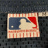 エムエルビー MLB ロゴ刺繍 メッシュ ゲームシャツ メンズ JPN:M