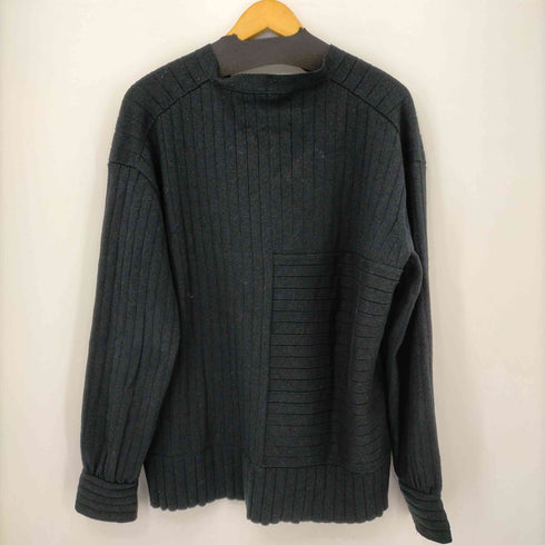 シティー CITY パネル切替Vネックコットンリブニット メンズ
