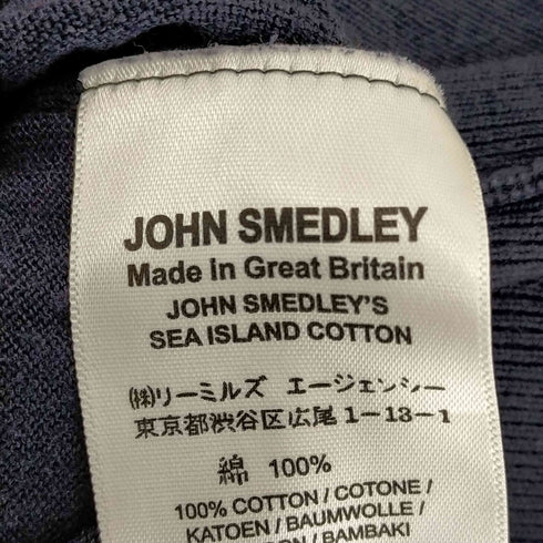 ジョンスメドレー JOHN SMEDLEY 英国製 モックネック 半袖コットンニット レディース import:S