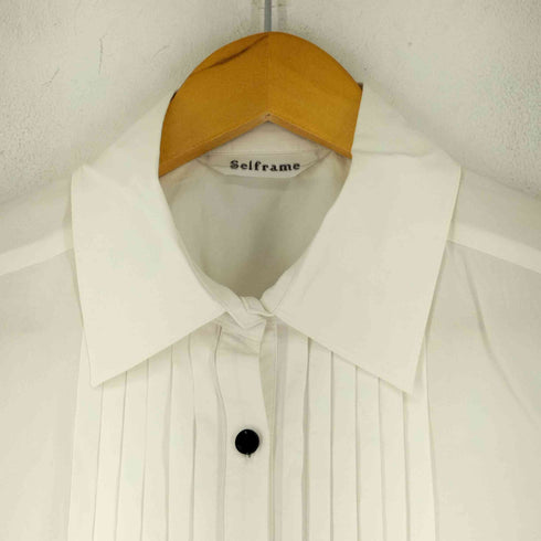 SELFRAME センタープリーツ L/Sシャツ レディース 40