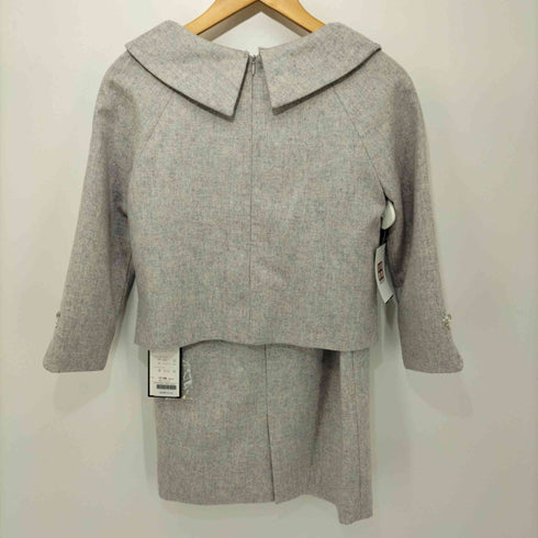 ルイルエブティック RUIRUE BOUTIQUE ビジュー付ロールカラーセットアップスーツ レディース S