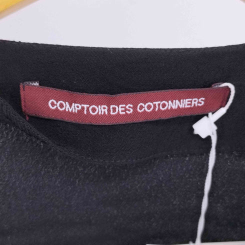 コントワーデコトニエ COMPTOIR DES COTONNIERS ビジュー加工 レーヨン ノースリーブワンピース レディース