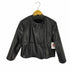ザラ ZARA ノーカラーレザージャケット レディース import:XS