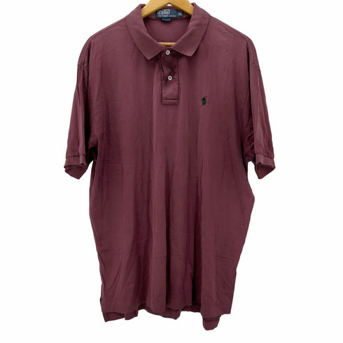 ポロバイラルフローレン Polo by RALPH LAUREN スモールポニー刺繍ロゴ ポロシャツ メンズ import:XL
