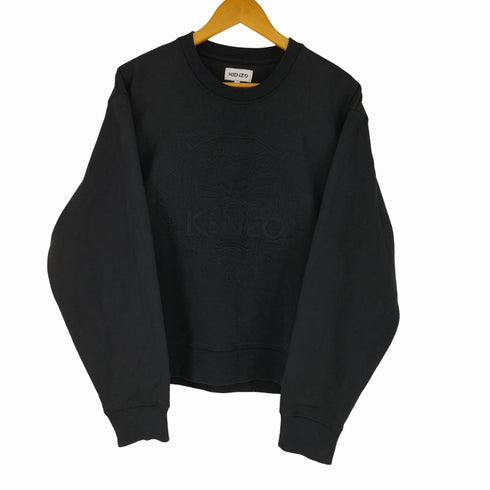 ケンゾー KENZO 20AW Tiger Head Logo Embroidered Cotton Fleece Lined Round Neck Long Sleeves メンズ JPN:L