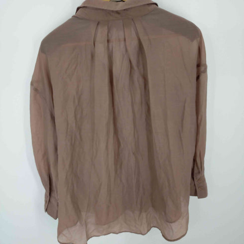 ドゥアルシーヴ Doux archives シアーL/S シャツ 透かし レディース FREE