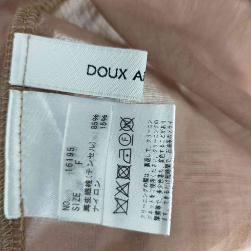 ドゥアルシーヴ Doux archives シアーL/S シャツ 透かし レディース FREE