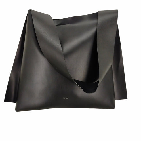 LECCPROJECT ARC BIG BUCKET Artificial Leather BLACK メンズ