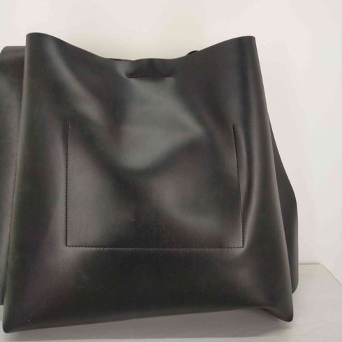 LECCPROJECT ARC BIG BUCKET Artificial Leather BLACK メンズ