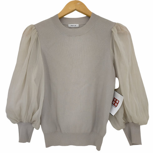 フレイアイディー FRAY I.D プリーツ楊柳シフォンニットプルオーバー レディース ONE SIZE