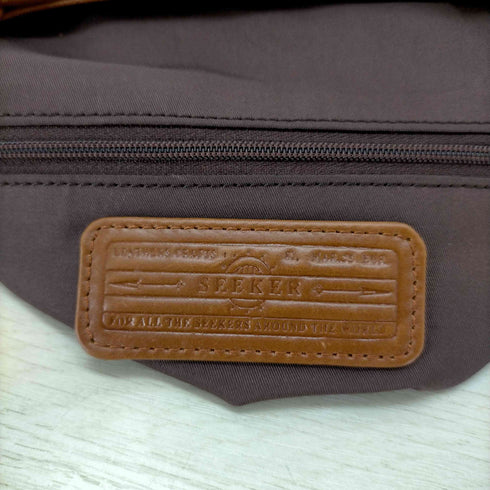シーカー SEEKER メッシュレザースリムトートバッグ メンズ
