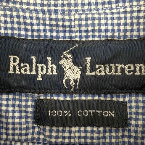 ラルフローレン RALPH LAUREN ギンガムチェック ボタンダウンシャツ レディース 105