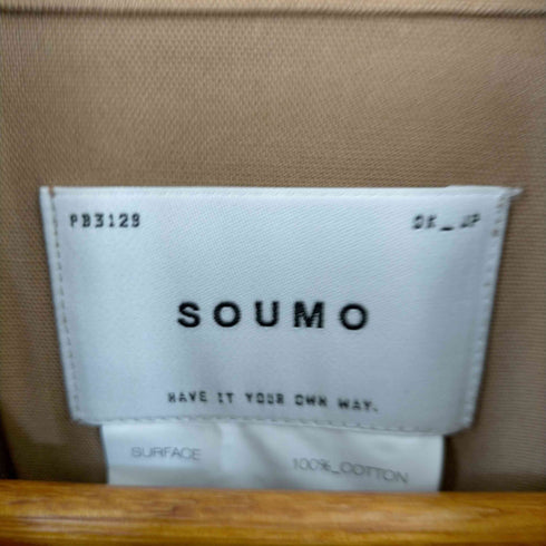 ソウモ SOUMO STAND COLLAR JACKET メンズ JPN:2