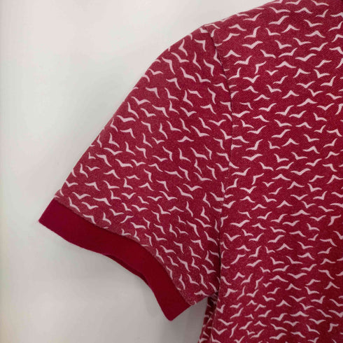 ラコステライブ Lacoste Live ロゴ刺繍総柄鹿の子ポロシャツ レディース 3
