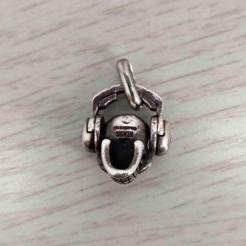 SV925 サウンドボーン ネックレストップ ドクロ ヘッドホン メンズ ONE SIZE