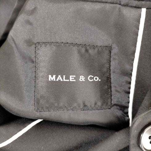 メイルアンドコー MALE & Co. 背抜き 開き見せ センターベンツ 2Bシングルテーラードジャケット メンズ A4