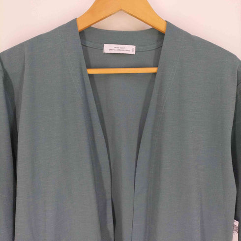 ユナイテッドアローズグリーンレーベルリラクシング UNITED ARROWS green label relaxing リネンコットンブレンド ポリエステル イージーカーディガン メンズ JPN:S