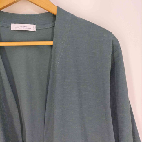 ユナイテッドアローズグリーンレーベルリラクシング UNITED ARROWS green label relaxing リネンコットンブレンド ポリエステル イージーカーディガン メンズ JPN:S