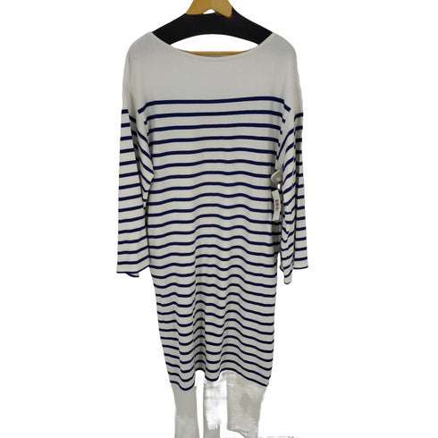 ユウ YUW バスクワンピース ボーダー フレンチ レディース FREE
