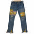 リーバイス Levis ブーツカットリメイク 和柄 カスタムデニム 511スリム メンズ W31/L32