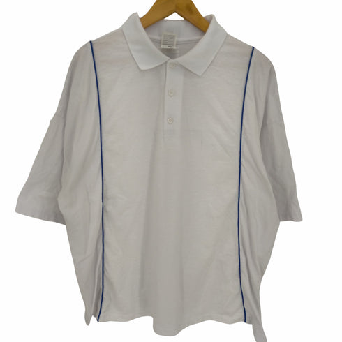 プレ PRE_ PIPING PL SHIRT サイドジップ ドッキングポロシャツ メンズ import:XL