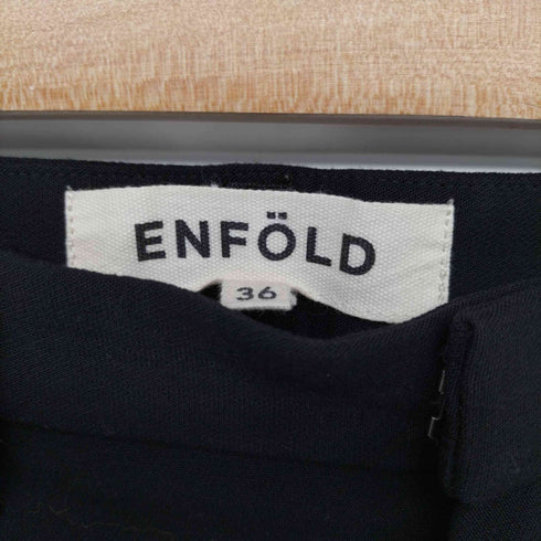 エンフォルド ENFOLD ポリ×レーヨン ストレッチ ジャージー スラックス パンツ レディース JPN:36