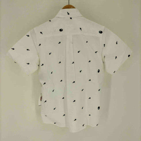 アベイシングエイプ A BATHING APE BAPE STA APE HEAD ベイプスタ プリント 総柄 オックスフォード B.D シャツ メンズ JPN:M